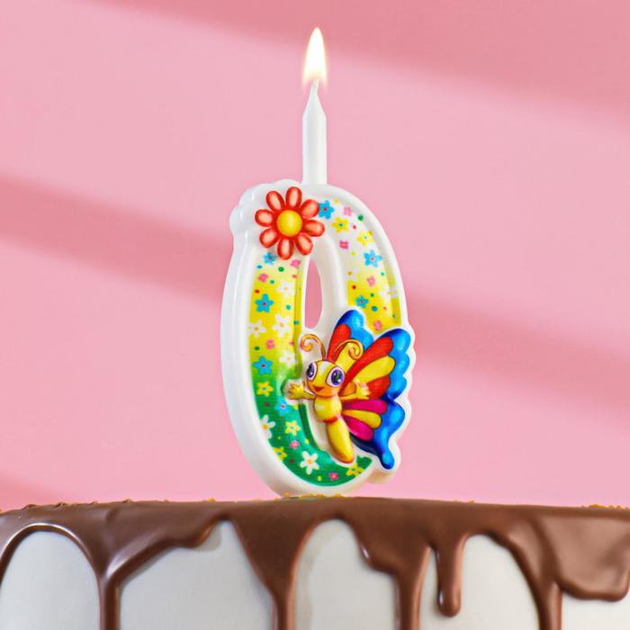 Свеча для торта "С Бабочкой", 12 см, разноцветная цифра "0" 
Свеча для торта "С Бабочкой", 12 см, разноцветная цифра "0"