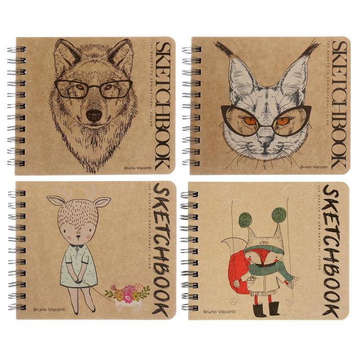 Скетчбук А5, 120 листов на гребне Bruno Visconti, блок крафт-бумага 70 г/м2, МИКС
Скетчбук А5, 120 листов на гребне Bruno Visconti, блок крафт-бумага 70 г/м2, МИКС