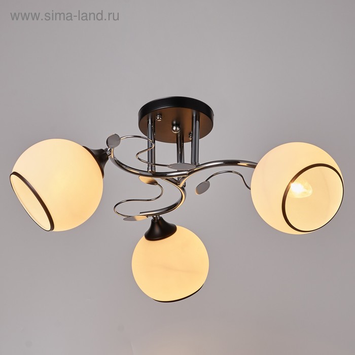 Люстра 1621/3 3х60W Е27 черный/хром/матовый
Люстра 1621/3 3х60W Е27 черный/хром/матовый