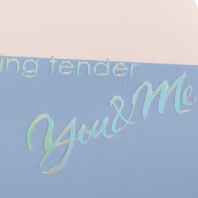 Тетрадь 96 листов в клетку, на скрепке Tender feeling, тиснение голографической фольгой, МИКС
Тетрадь 96 листов в клетку, на скрепке Tender feeling, тиснение голографической фольгой, МИКС