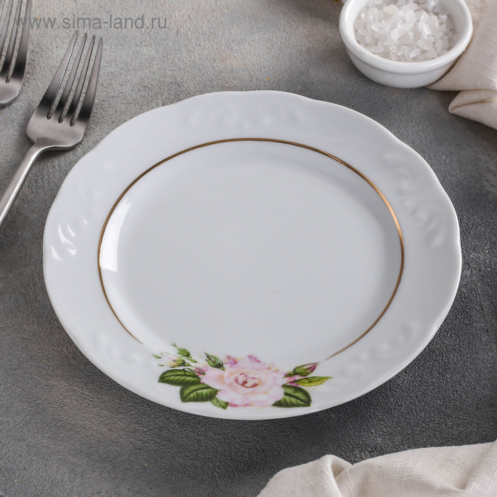 Тарелка мелкая «Джульетта», d=17,5 см, отводка золотом, ф. Надежда
Тарелка мелкая «Джульетта», d=17,5 см, отводка золотом, ф. Надежда