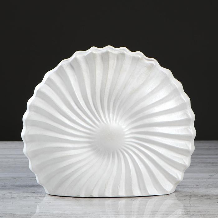 Ваза керамическая "Ракушка", настольная, белая, 35х29 см
Ваза керамическая "Ракушка", настольная, белая, 35х29 см