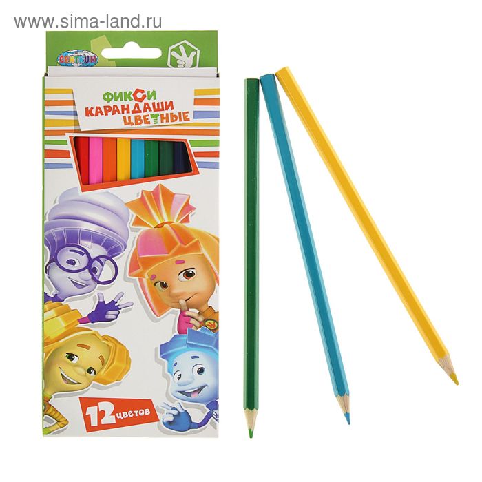 Карандаши 12 цветов «Фиксики»
Карандаши 12 цветов «Фиксики»