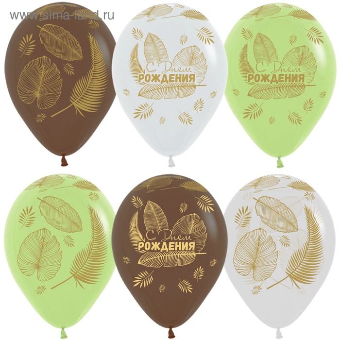 Шар латексный 12" «С днём рождения! Золотые листья», пастель, 5-сторонний, набор 50 шт., МИКС
Шар латексный 12" «С днём рождения! Золотые листья», пастель, 5-сторонний, набор 50 шт., МИКС