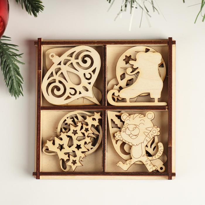 Набор заготовок для творчества "Новый 2022 год с Тигром", 5х4,5 см
Набор заготовок для творчества "Новый 2022 год с Тигром", 5х4,5 см