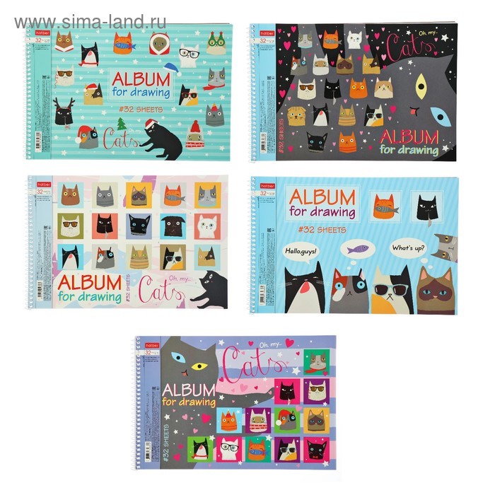 Альбом для рисования А4, 32 листа, на гребне, CATs, обложка мелованный картон, перфорация, блок 100 г/м², МИКС
Альбом для рисования А4, 32 листа, на гребне, CATs, обложка мелованный картон, перфорация, блок 100 г/м², МИКС