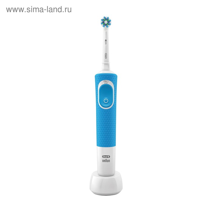 Электрическая зубная щётка Oral-B Vitality D100.413.1 CrossAction, 1 режим, бело-голубая
Электрическая зубная щётка Oral-B Vitality D100.413.1 CrossAction, 1 режим, бело-голубая