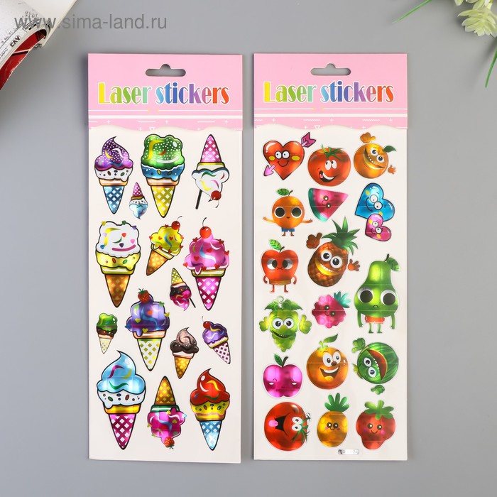 Наклейка пластик голография "Мороженое/Фрукты" МИКС 29х11 см
Наклейка пластик голография "Мороженое/Фрукты" МИКС 29х11 см