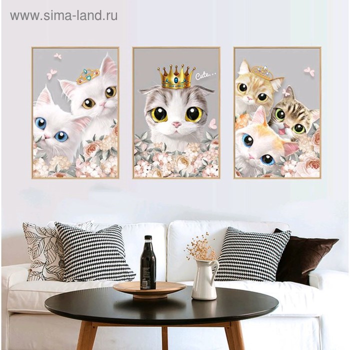 Наклейка пластик интерьерная "Котята с большими глазами в цветах" 60х90 см
Наклейка пластик интерьерная "Котята с большими глазами в цветах" 60х90 см