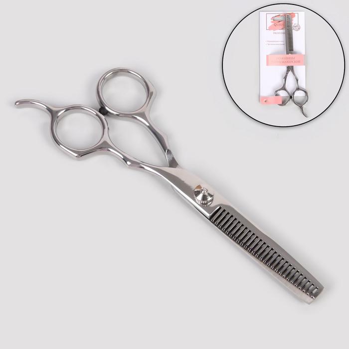 Ножницы филировочные с упором, лезвие — 6,5 см, цвет серебряный
Ножницы филировочные с упором, лезвие — 6,5 см, цвет серебряный