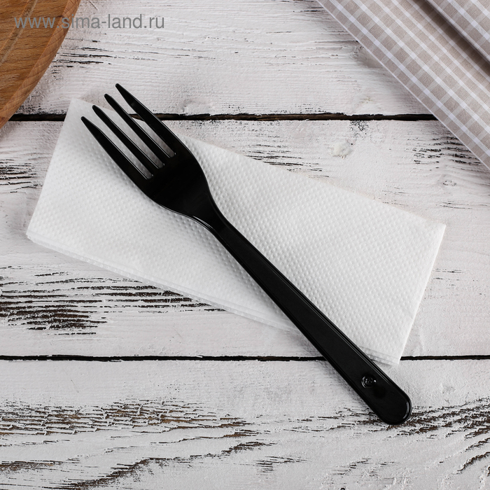 Набор одноразовых приборов «Премиум», 2 в 1, вилка чёрная и салфетка белая
Набор одноразовых приборов «Премиум», 2 в 1, вилка чёрная и салфетка белая
