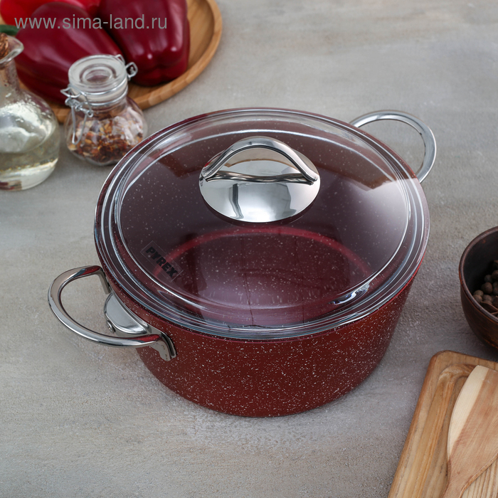 Кастрюля, 6,5 л, d= 28 см, индукция, стеклянная крышка, антипригарное покрытие
Кастрюля, 6,5 л, d= 28 см, индукция, стеклянная крышка, антипригарное покрытие