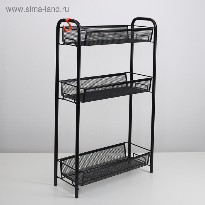 Этажерка «Ладья», 3 яруса, 44×17×71,5 см, цвет чёрный
Этажерка «Ладья», 3 яруса, 44×17×71,5 см, цвет чёрный