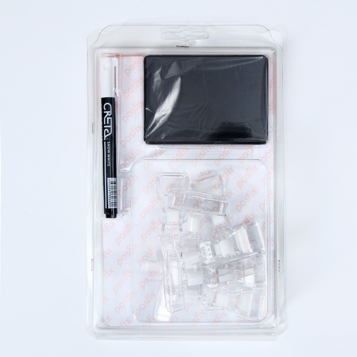 Набор 3 предмета: ценникодержатель, меловой ценник А7, маркер CLAMP 2, цвет чёрный 4804801
Набор 3 предмета: ценникодержатель, меловой ценник А7, маркер CLAMP 2, цвет чёрный 4804801