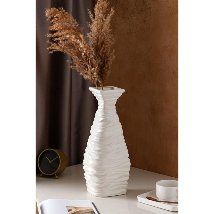 Ваза керамическая "Шарпей", настольная, глазурь, белая, 41 см
Ваза керамическая "Шарпей", настольная, глазурь, белая, 41 см