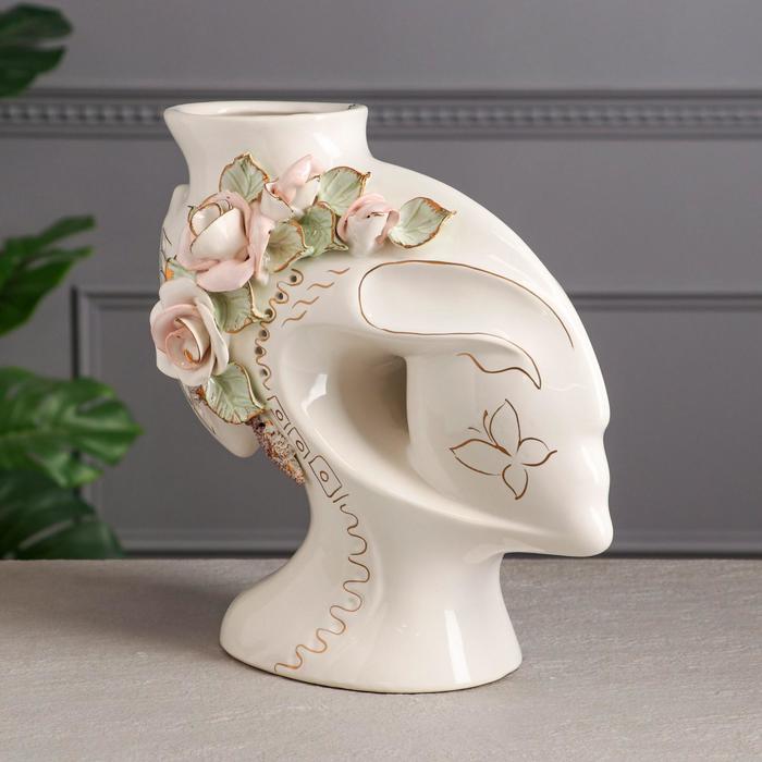 Ваза керамическая "Аватар", настольная, белая, цветная лепка, 27 см, авторская работа
Ваза керамическая "Аватар", настольная, белая, цветная лепка, 27 см, авторская работа