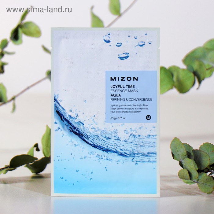 Тканевая маска для лица с морской водой MIZON Joyful Time Essence Mask Aqua, 23 г
Тканевая маска для лица с морской водой MIZON Joyful Time Essence Mask Aqua, 23 г
