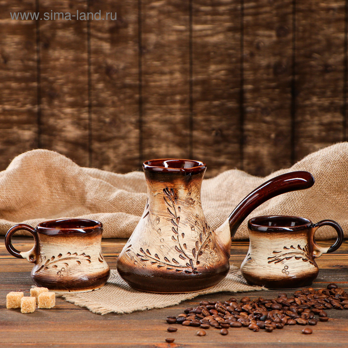Кофейный набор "Верба", 3 предмета: турка 0.6 л, чашка 0.2 л
Кофейный набор "Верба", 3 предмета: турка 0.6 л, чашка 0.2 л