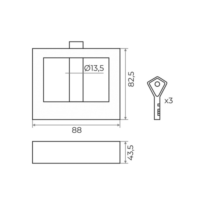 фото Замок навесной marlok вс-2 10.90 ч