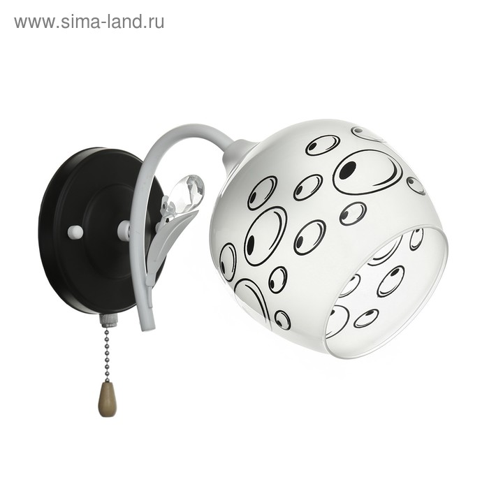 Бра 2821/1 1х60W E27 чёрный/белый
Бра 2821/1 1х60W E27 чёрный/белый