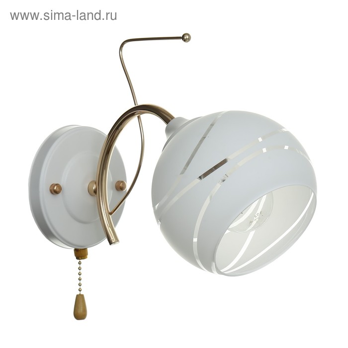 Бра 2731/1 1х60W E27 белый/золото
Бра 2731/1 1х60W E27 белый/золото