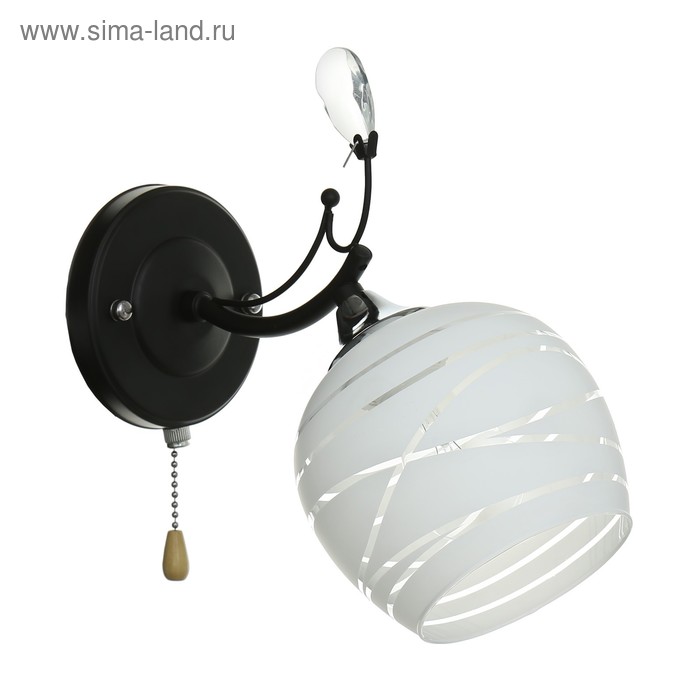 Бра 9451/1 1х60W E27 черный/хром/белый
Бра 9451/1 1х60W E27 черный/хром/белый