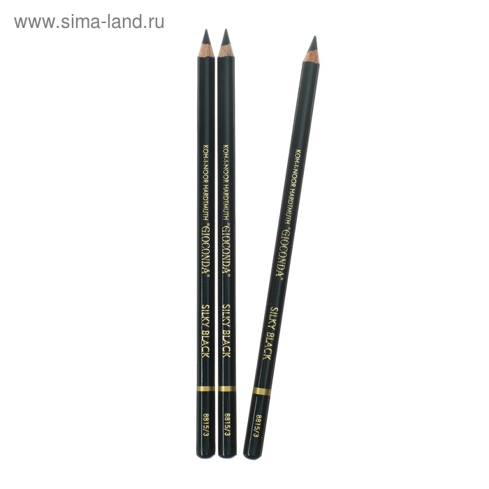 Набор 3 штуки карандаш цветной Koh-I-Noor GIOCONDA 8815 hard, черный (3502242)
Набор 3 штуки карандаш цветной Koh-I-Noor GIOCONDA 8815 hard, черный (3502242)