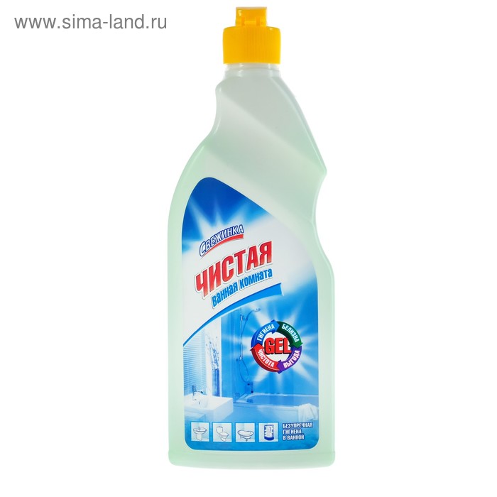 GEL Чистая Ванная комната " Свежинка" 450 мл. 1х12
GEL Чистая Ванная комната " Свежинка" 450 мл. 1х12