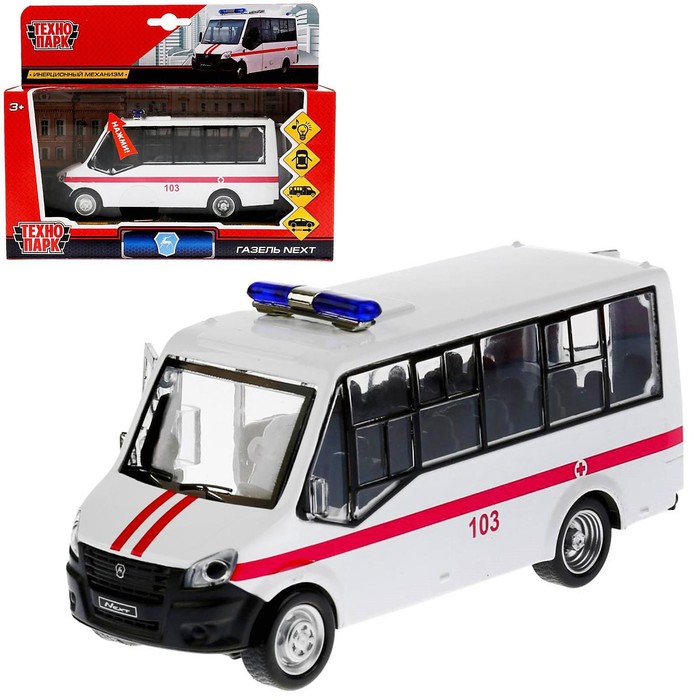 Машина металлическая, инерционная «Газель Next Citiline. Скорая» 15 см, световые и звуковые эффекты
Машина металлическая, инерционная «Газель Next Citiline. Скорая» 15 см, световые и звуковые эффекты