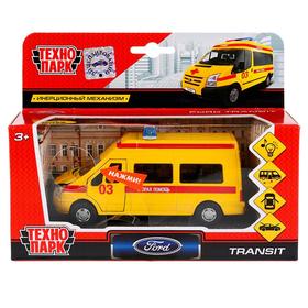 Машина металлическая, инерционная «Ford Transit. Реанимация» 13 см, световые и звуковые эффекты
Машина металлическая, инерционная «Ford Transit. Реанимация» 13 см, световые и звуковые эффекты