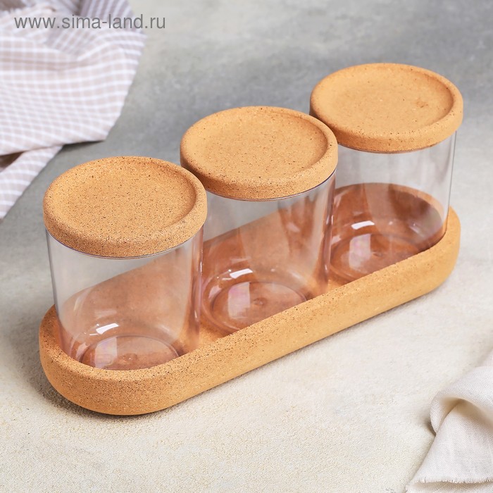 Набор баночек Korely, 300 мл, 3 шт, цвет прозрачный
Набор баночек Korely, 300 мл, 3 шт, цвет прозрачный