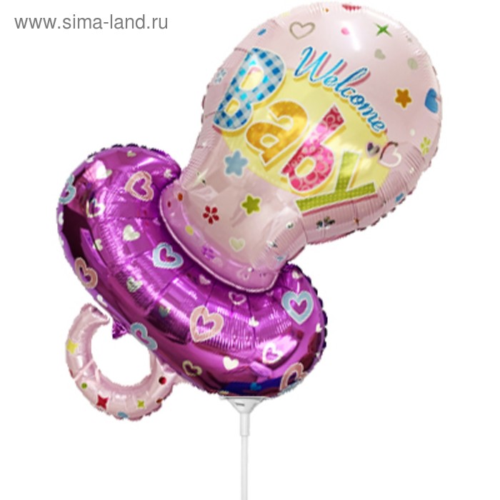 Шар фольгированный 14" «Соска», для палочки, цвет розовый
Шар фольгированный 14" «Соска», для палочки, цвет розовый