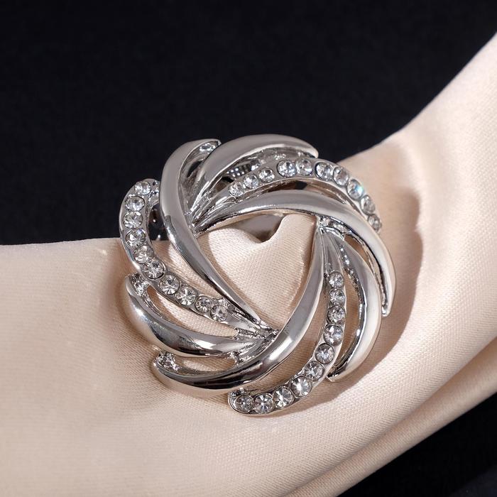 Зажим для платка "Круг" плетёный, цвет серебро
Зажим для платка "Круг" плетёный, цвет серебро