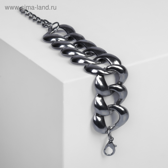 Браслет металл "Цепь" крупное звено, цвет серый, 18см
Браслет металл "Цепь" крупное звено, цвет серый, 18см