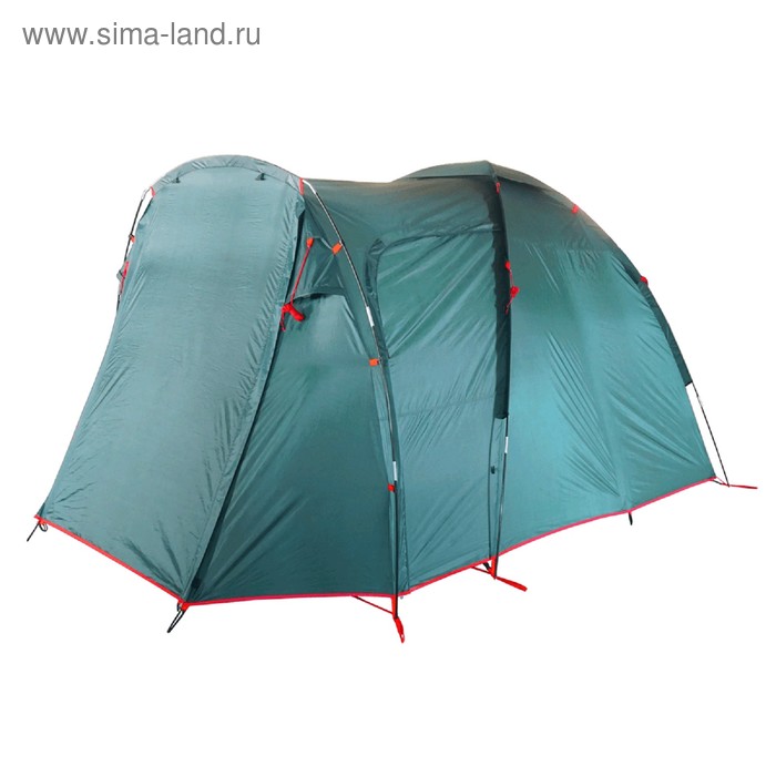 фото Палатка btrace element 4, двухслойная, 4-местная, цвет зелёный