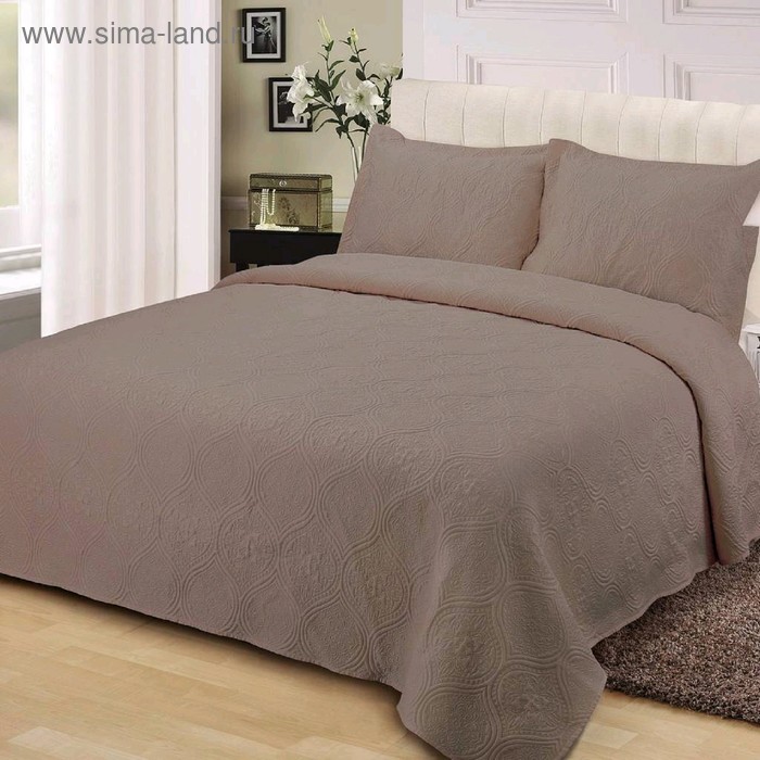 Комплект «Скарлет»: покрывало 240 × 260 см, наволочки 50 × 70 см - 2 шт, бежевый
Комплект «Скарлет»: покрывало 240 × 260 см, наволочки 50 × 70 см - 2 шт, бежевый