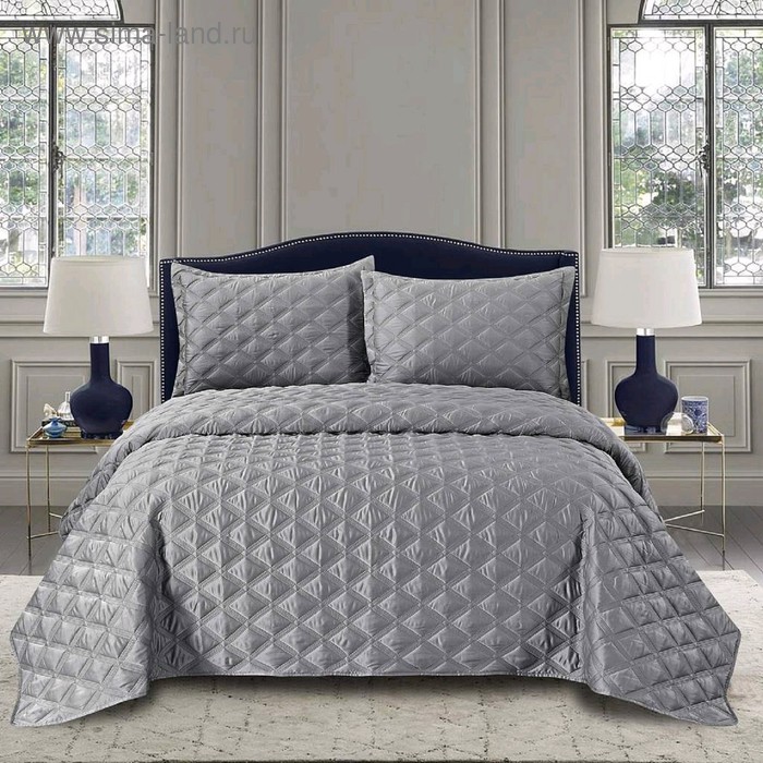 Комплект «Шармель»: покрывало 230 × 250 см, наволочки 50 × 70 см - 2 шт, серо-голубой
Комплект «Шармель»: покрывало 230 × 250 см, наволочки 50 × 70 см - 2 шт, серо-голубой
