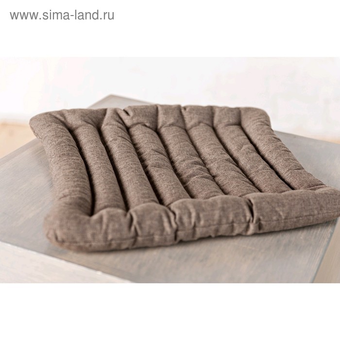фото Подушка для йоги «эко», 40х40 см, цвет коричневый bio-textiles