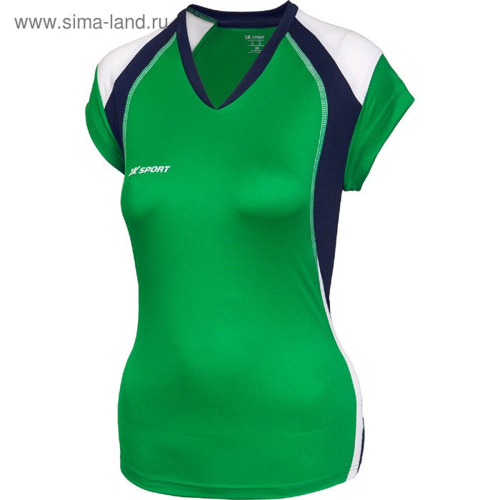 фото Женская волейбольная майка 2k sport energy, green/navy/white, xs 2к