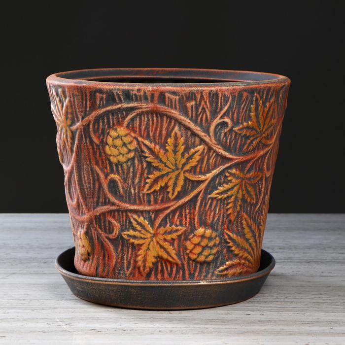 Горшок для цветов "Хмель", терракотовый, керамика, 7 л
Горшок для цветов "Хмель", терракотовый, керамика, 7 л