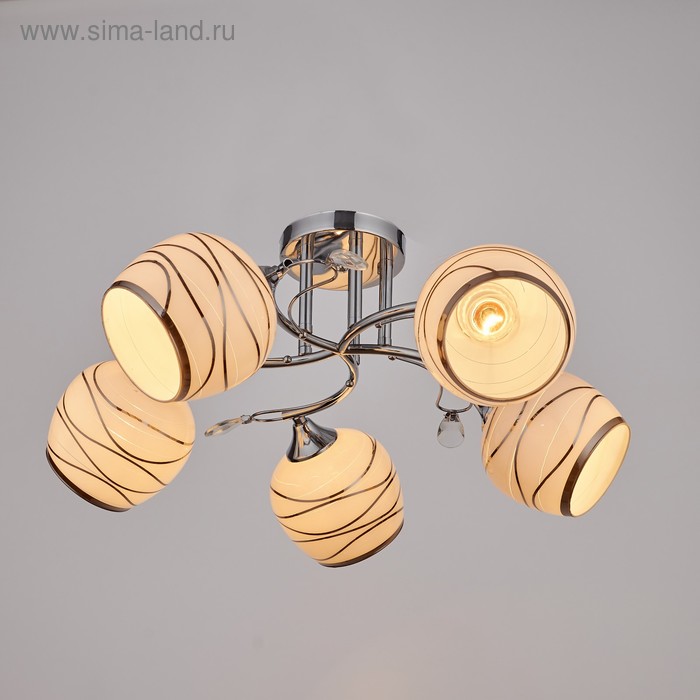 Люстра 0731/5 5х60W Е27 хром
Люстра 0731/5 5х60W Е27 хром