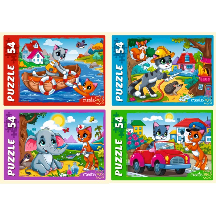 Пазл «Истории котят», 54 элемента, МИКС
Пазл «Истории котят», 54 элемента, МИКС