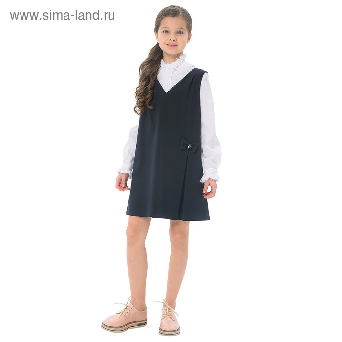 Сарафан для девочек, рост 128 см, цвет синий
Сарафан для девочек, рост 128 см, цвет синий
