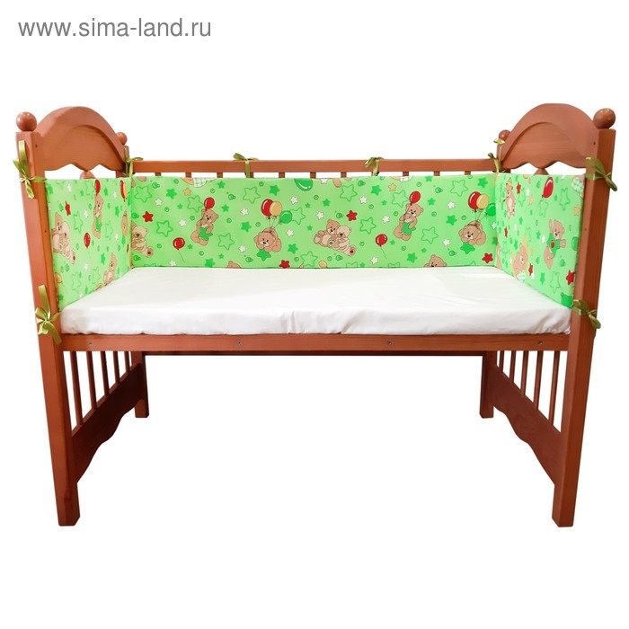 Бортик "Медвежата" бязь, лотекс, 4 части (2 ч: 30*60см, 2 ч: 30*120см), цвет зел.542
Бортик "Медвежата" бязь, лотекс, 4 части (2 ч: 30*60см, 2 ч: 30*120см), цвет зел.542