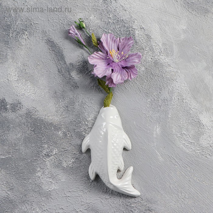 Ваза керамическая "Рыба", настенная, белая, 20 см
Ваза керамическая "Рыба", настенная, белая, 20 см