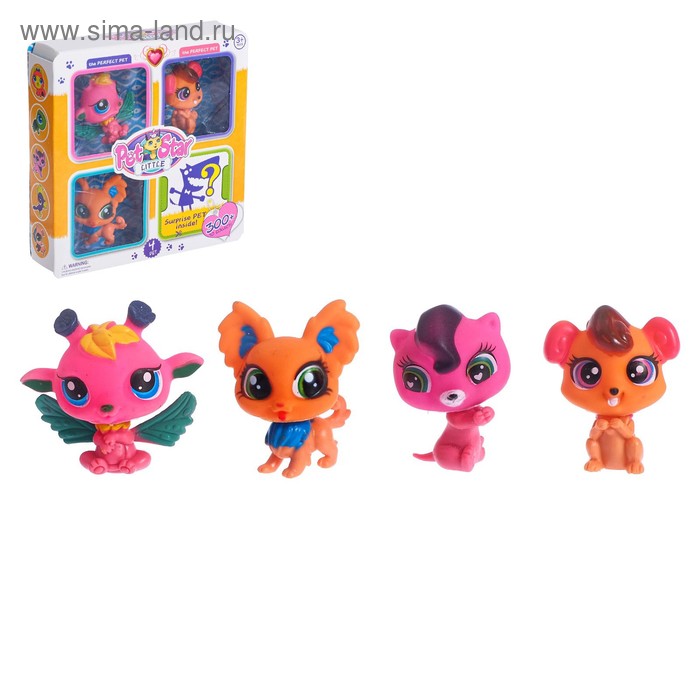 Питомцы «Сюрприз», 4шт., МИКС
Питомцы «Сюрприз», 4шт., МИКС