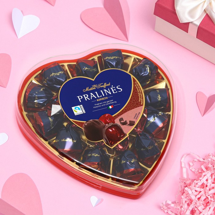 Пралине Maître Truffout из тёмного шоколада, вишня с ликёром, 140 г
Пралине Maître Truffout из тёмного шоколада, вишня с ликёром, 140 г