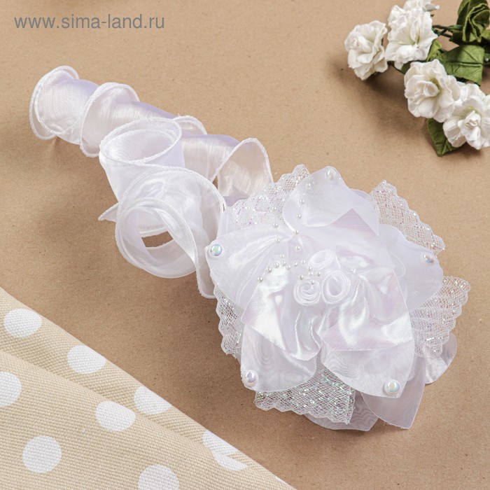 Бант для девочек с резинкой "Лия" 15 см, белый
Бант для девочек с резинкой "Лия" 15 см, белый