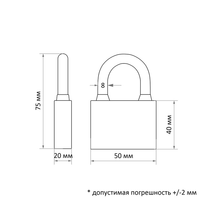 фото Замок навесной marlok вс-1 45.50 ч