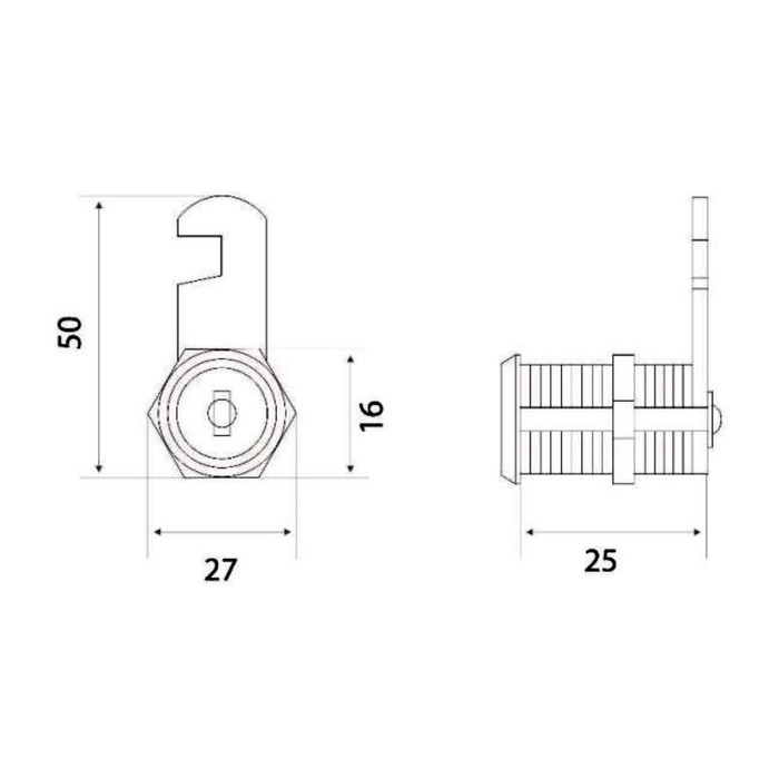 фото Замок почтовый marlok 25 мм